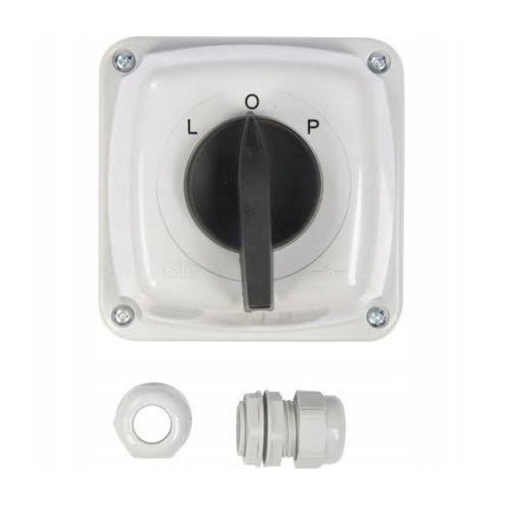 Bütykös kapcsoló, 100A 3P IP43, Elektromet, LK 100-43 modell