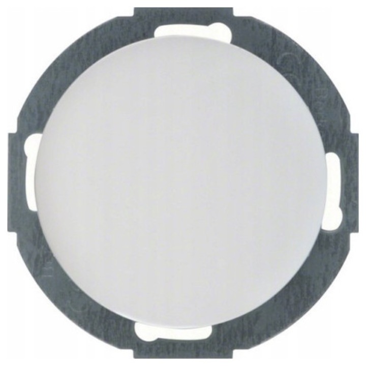 Capac de obturare, Hager, alb lucios, 71x71x9.4mm, montaj subtire