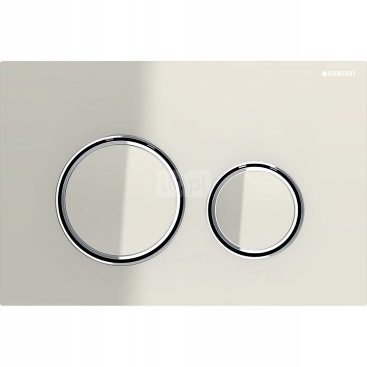 Buton de spalare Geberit Sigma50 crom/gri piaskowy, dimensiuni 246x164x14mm