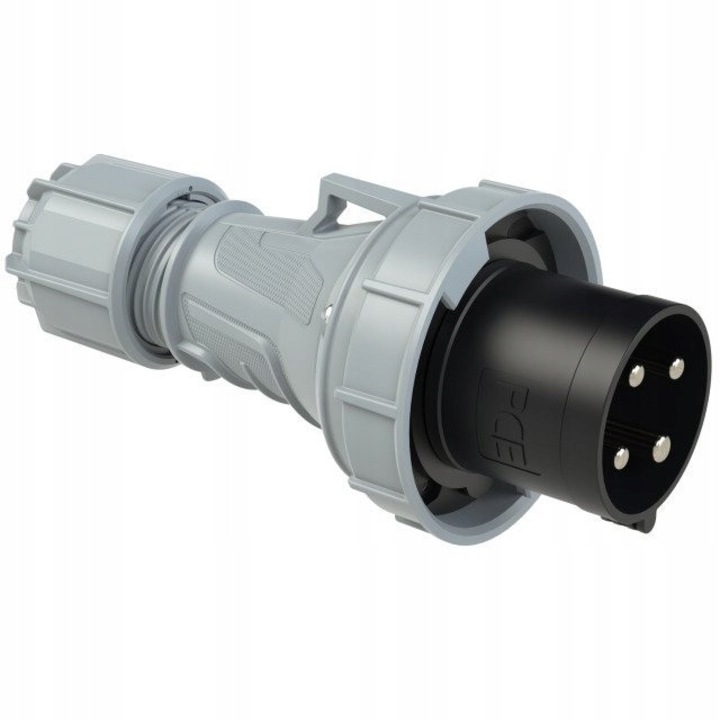 Преносим контакт 63A 3P+Z 500V IP67 PCE, черен