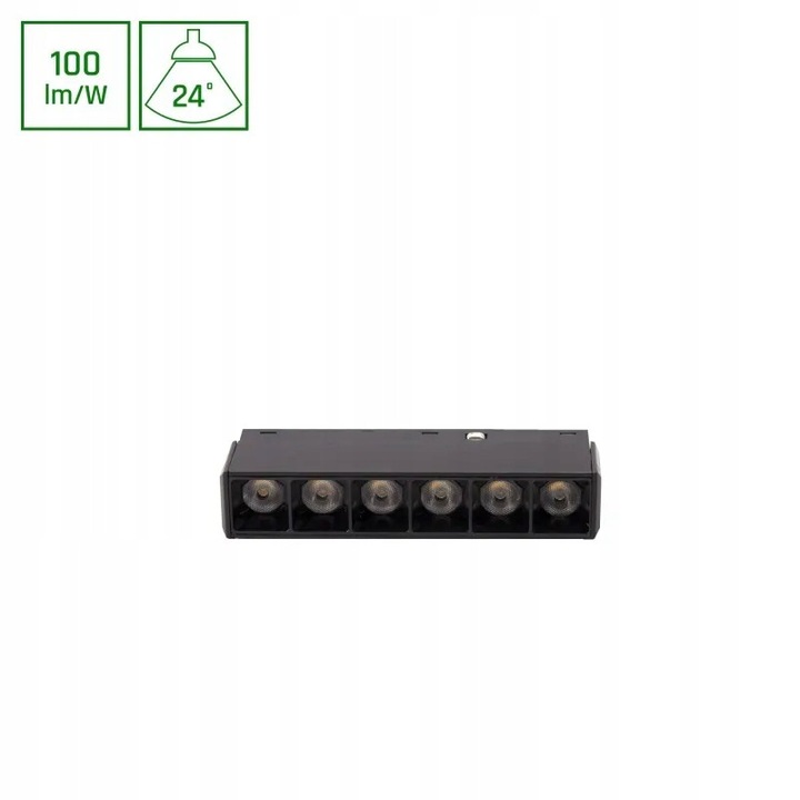 Proiector LED Spectrum SYSTEM SHIFT BASIC GRID XS 6W 4000K, 11cm, fekete