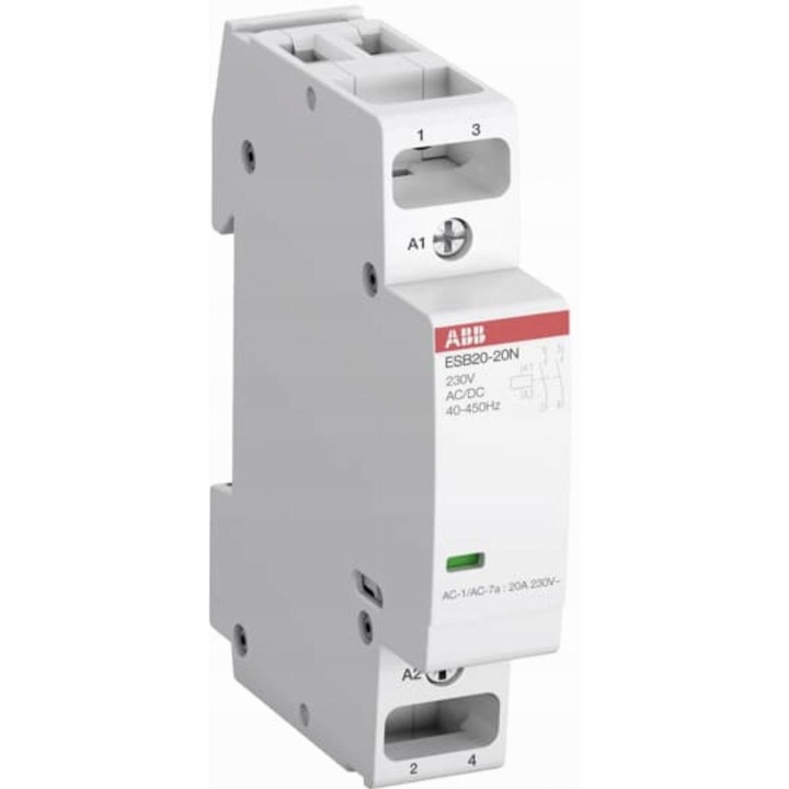Moduláris kontaktor, 9A 110V AC/DC 2Z 1N ABB, 1 modul, IP20, 58mm