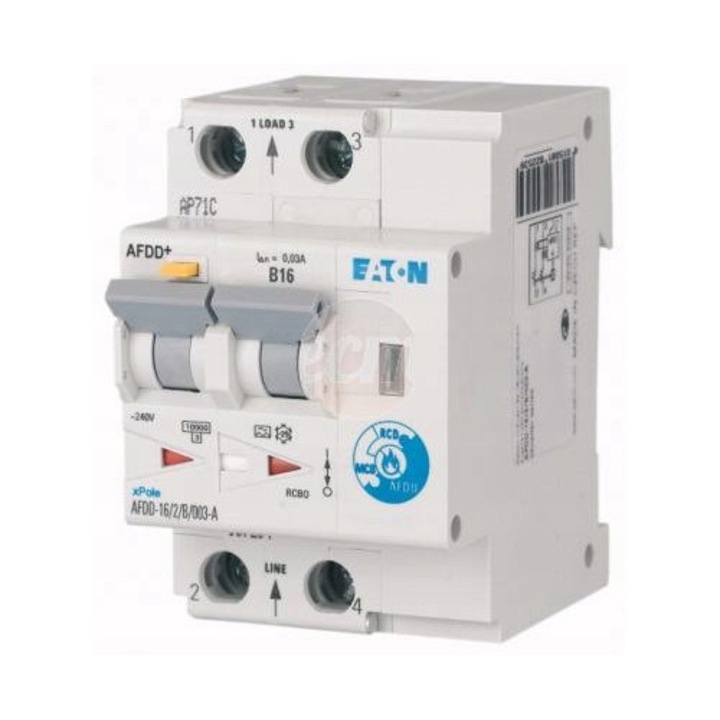 Детектор за електрическа дъга AFDD-10/2/B/003-LI/A, Eaton, 10A, 230V, 3 модула, IP20
