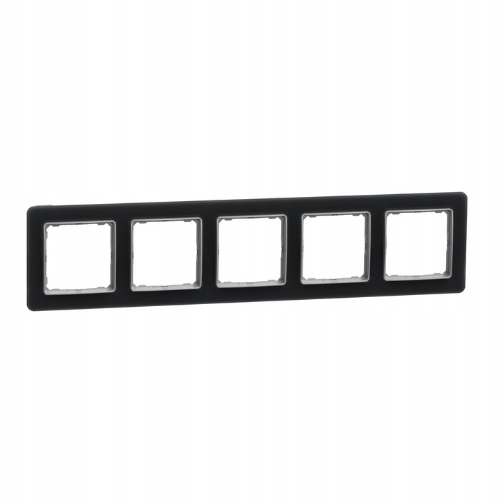 5-ös keret, Schneider Electric, Sedna Design & Elements, füstüveg hatás, 85x370x10mm