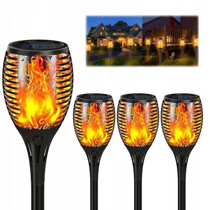 4 db Pochinie napelemes lámpa lánghatással