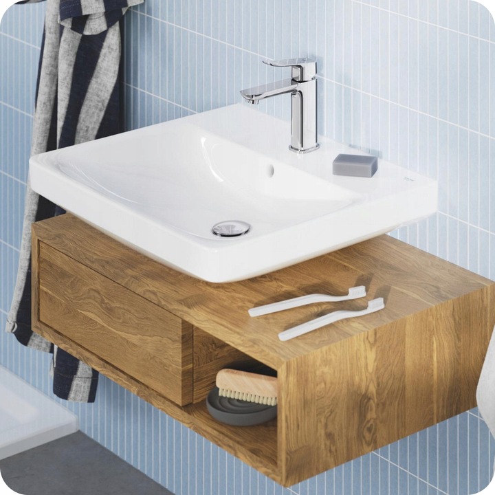 Смесител за мивка Grohe Dice, хром, размер M, лесен монтаж, комплект с аксесоари