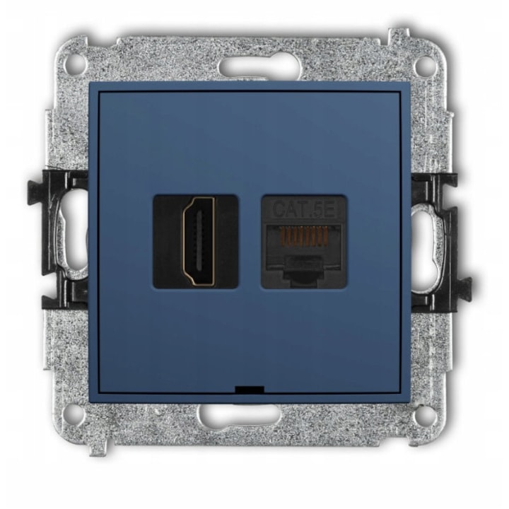 MINI Приставка HDMI 2.1 8K + RJ45 cat.6A за компютър, тъмносин 64MGHKBO-86A