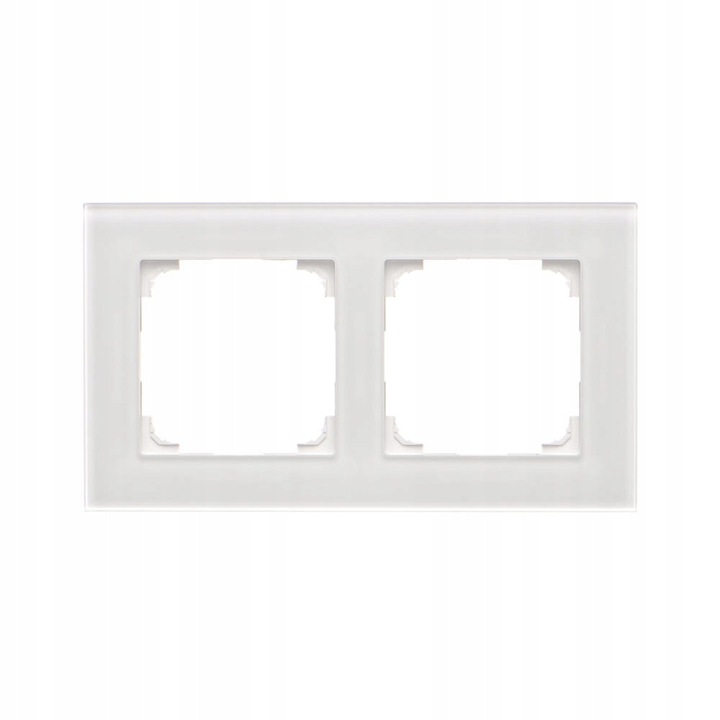 Rama dubla, Kontakt-Simon, Simon 55 Nature, sticla mata, alb, 2-krotna