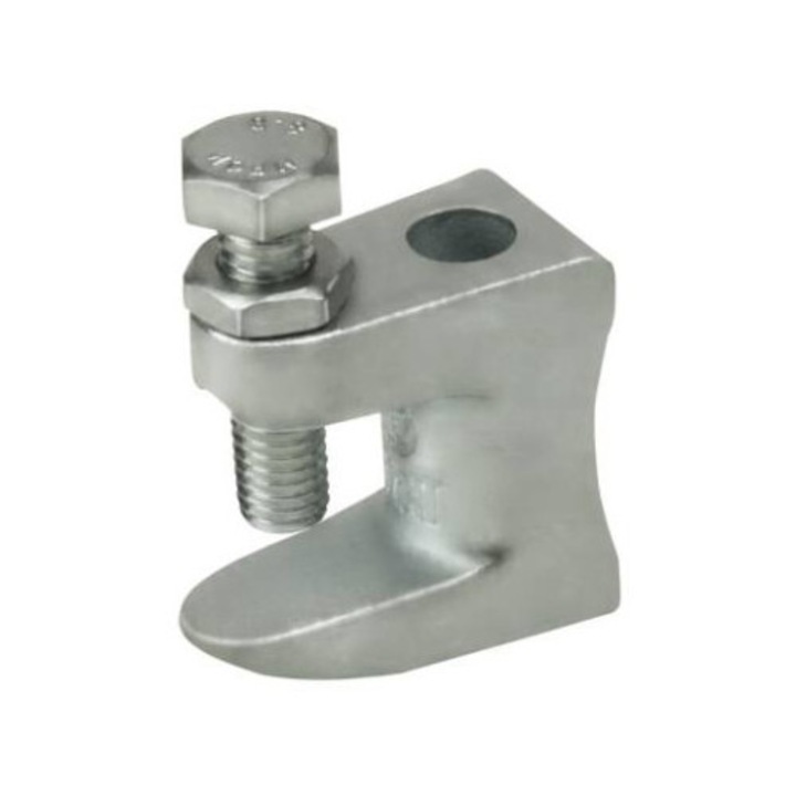 Zacisk zeliwny pentru belek stalowe PMV M8, set 20 bucati, otel, 38x19x35mm, zincat