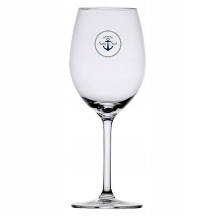 Комплект 6 чаши за вино Sailor Ecozen, 340ml, 100% прозрачни, 8x21cm