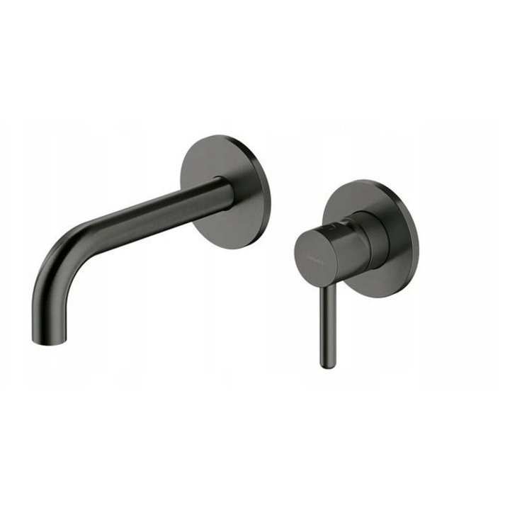 Baterie umywalkowa podtynkowa, grafit, 16-18,5 cm, OMNIRES Y