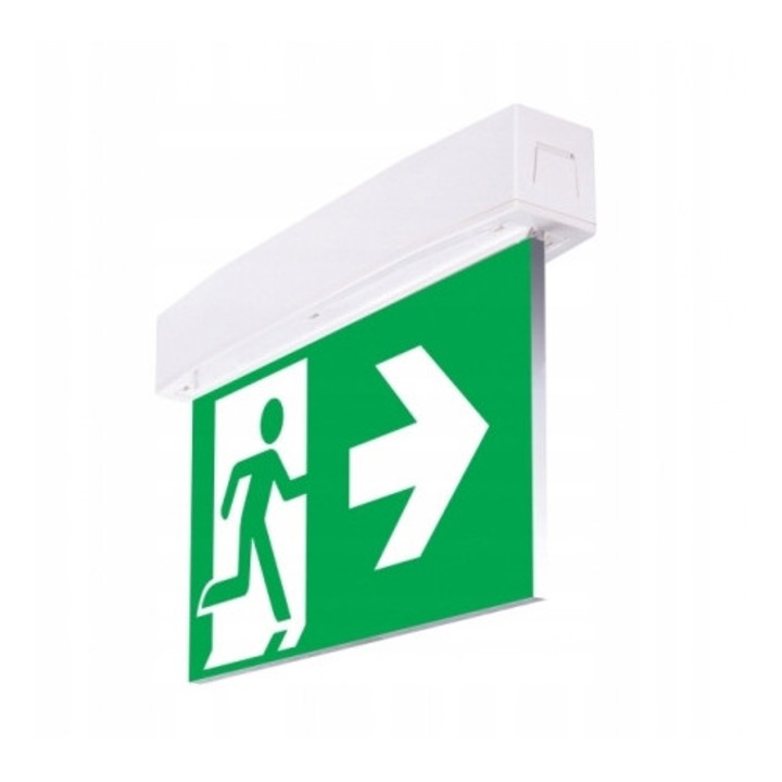 Corp de iluminat de urgenta LED SUPREMA, 6W, alb, montaj natynkowy, IP54, 3h