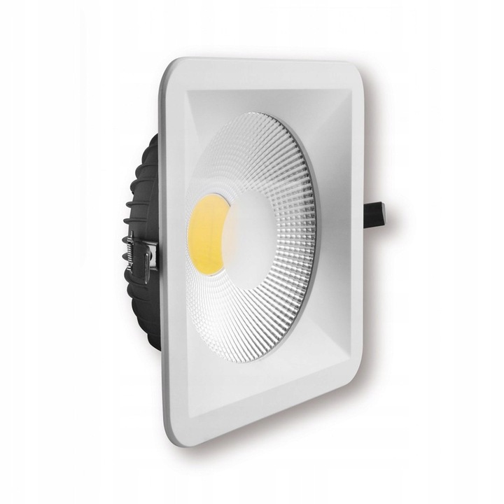 Spot LED incastrat GTV 10W 900lm alb 205x205mm set complet