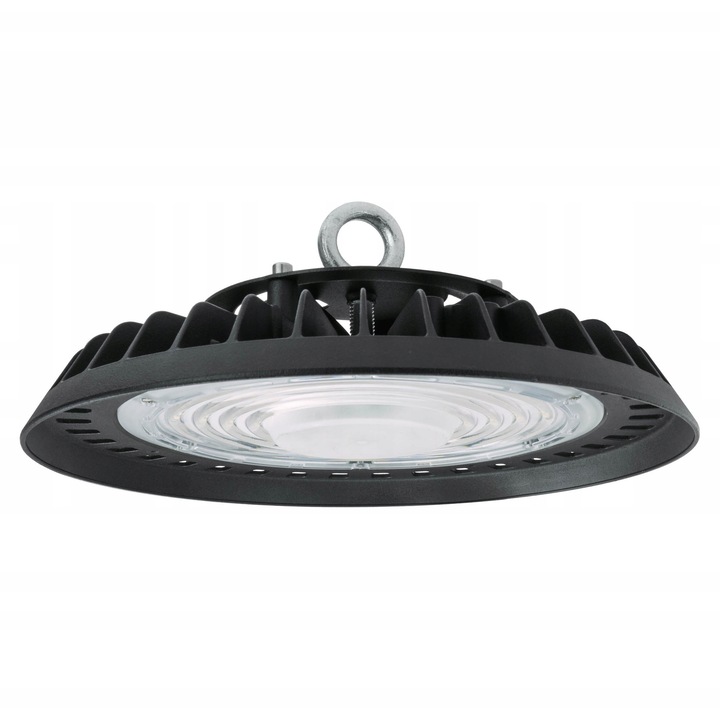 Ipari LED lámpa magas mennyezethez, Spectrum, Plateo Sun, 95W 10600lm, fekete, 253x103mm