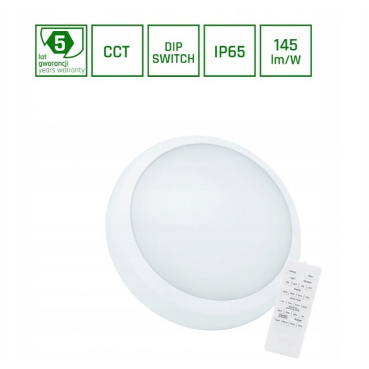 Plafoniera LED Spectrum, rotunda, 24/30W, 3000-4000-6000K, 32cm