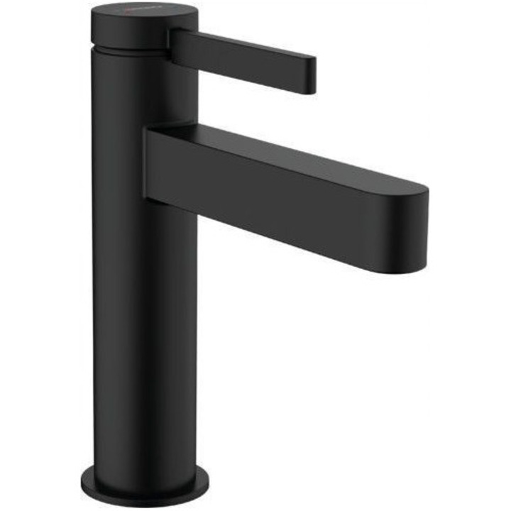 Hansgrohe Finoris mosdó csaptelep, matt fekete, 139mm, G 1 1/4 lefolyórendszerrel