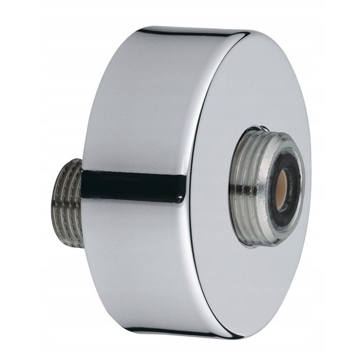 GROHE S csatlakozó, 1/2" x 3/4", króm, ±7.5 mm állítás, rozettával és zajcsillapítóval