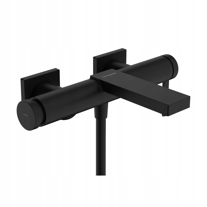 Санитарен смесител, Hansgrohe, Tecturis E, матово черен, стенен монтаж, 150x213мм