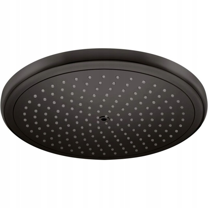 Culoare neagra mat, cap de dus rotund Hansgrohe Croma, 280mm, tehnologie AirPower, montaj pe tavan sau perete