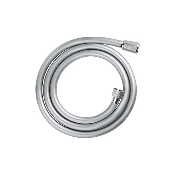 Hose de dus Grohe VitalioFlex Comfort 1,5m, crom, rezistent la rasucire, montaj rapid