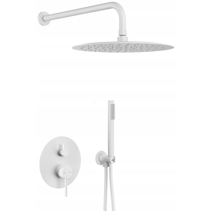 Set de dus KFA, baterie 3-functionala, alb