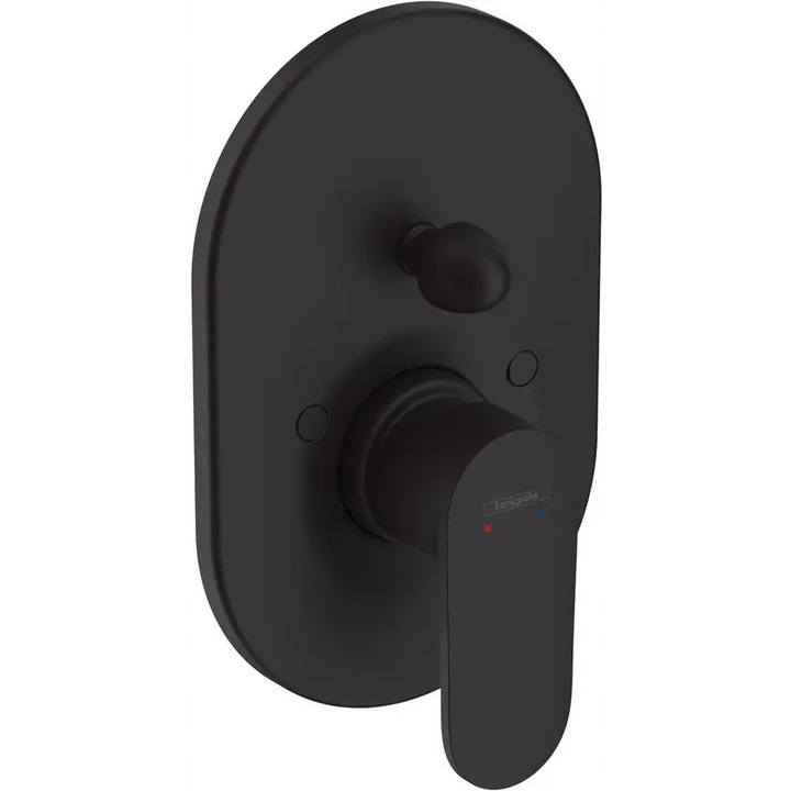 Baterie sanitara, Vernis Blend, 2 functii, negru mat, montare pe perete