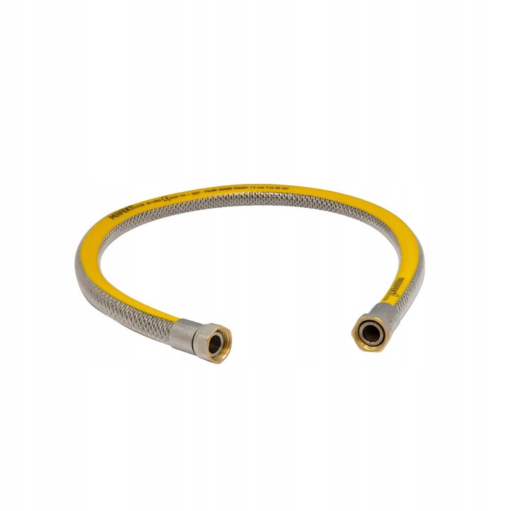 Fitinguri gaz, Perfexim, 1/2" x 1/2", 100cm, din otel inoxidabil, cu protectie PVC