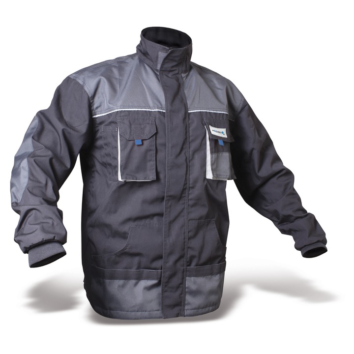 Jacheta de protectie, HOGERT, poliester-bumbac, 6 buzunare, intarituri la coate, L