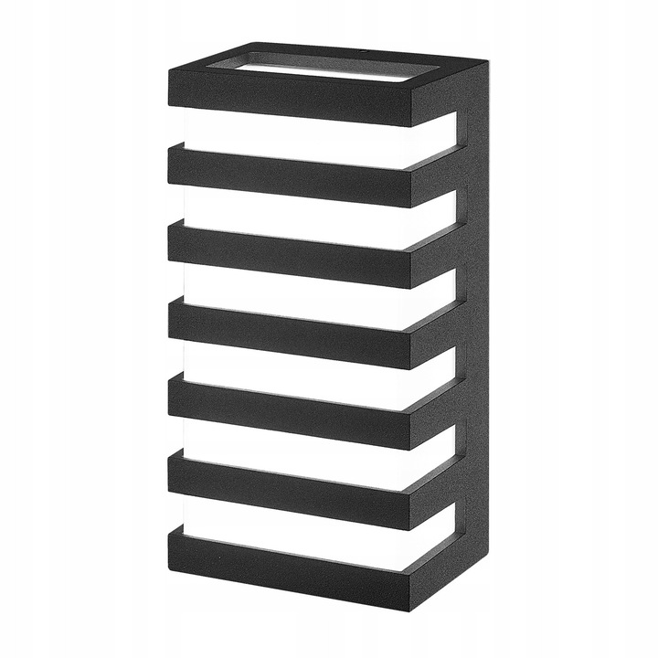 Lampa LED de exterior Kobi ENTERA, 10W, 4000K, IP54, neagra, montaj pe perete