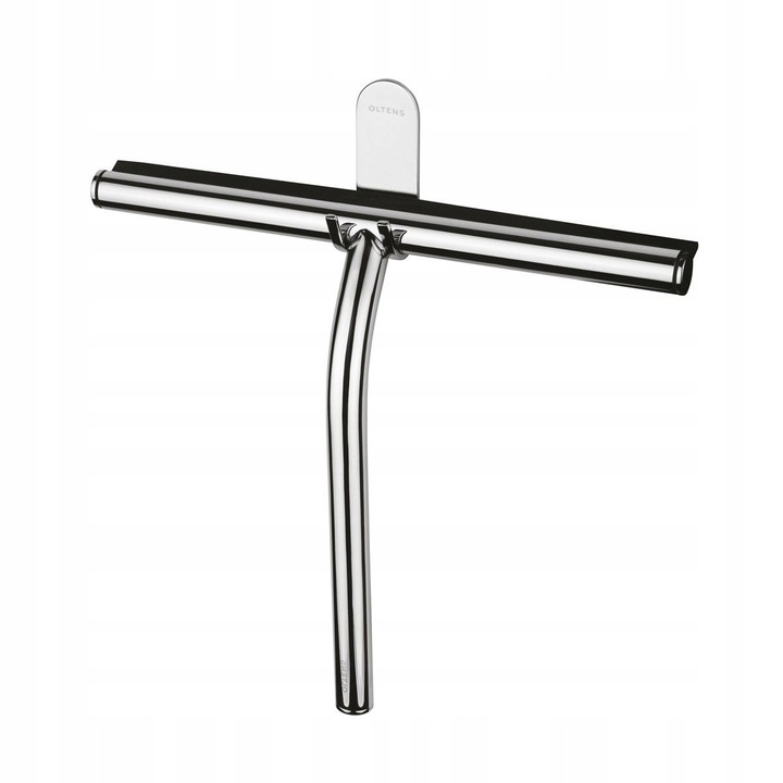 Stergatoare geam Oltens Glomma, crom, 24x21cm, cu suport 3M