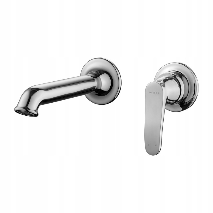 Baterie umywalkowa podtynkowa, Omnires, Art Deco, crom, 16cm, 6cm