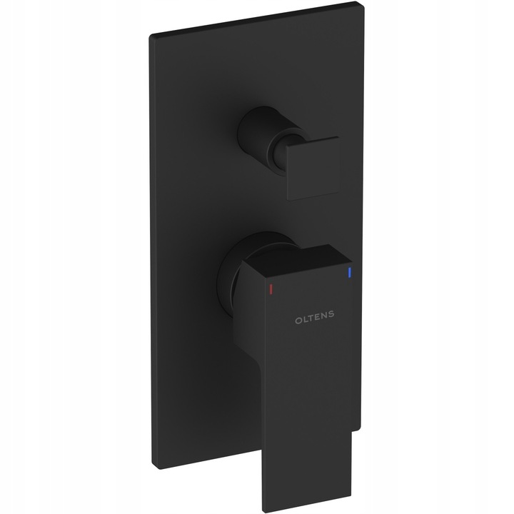 Baterie sanitara Oltens Gota, montaj subtire, negru mat, 1 maneta, ceramica