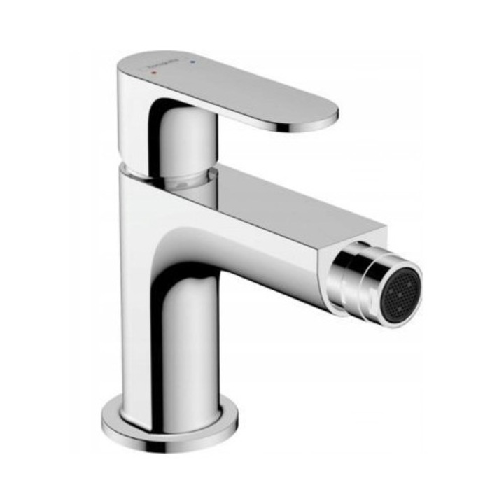 Baterie bidetowa, Hansgrohe Rebris S, crom, 1 maner, cu sistem de scurgere metalic