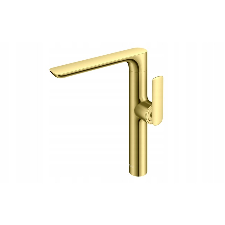 Baterie umywalkowa KOHLMAN Experience Gold, cu wylewka rotativa, finisaj auriu, 1 orificiu, inaltime 295mm