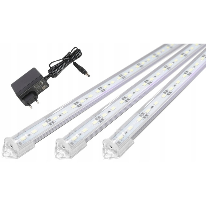 AQUALED LED szalag 2x40cm, semleges fehér, 24W, alumínium, szerelőkészlettel
