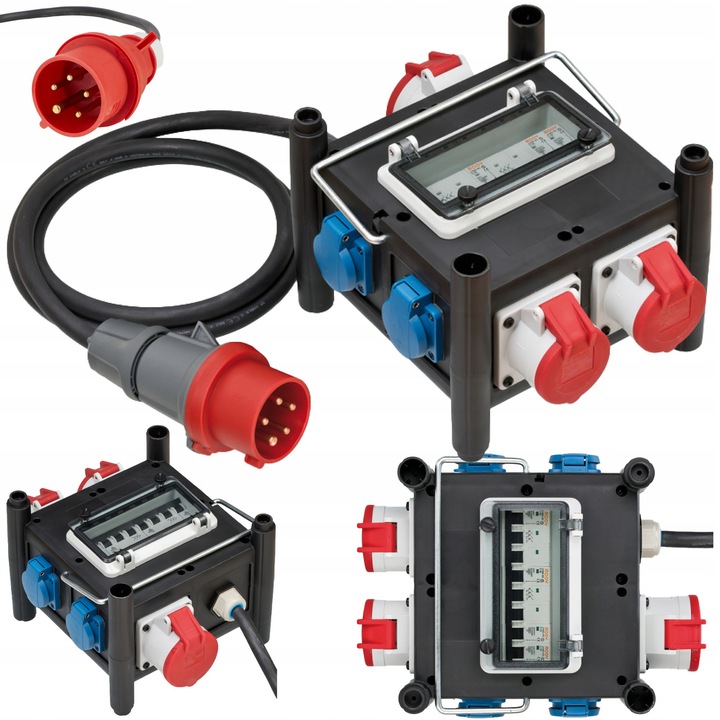 Prelungitor set 3F 32A, 2x16A, 4x16A, Brennenstuhl, IP44, 2m