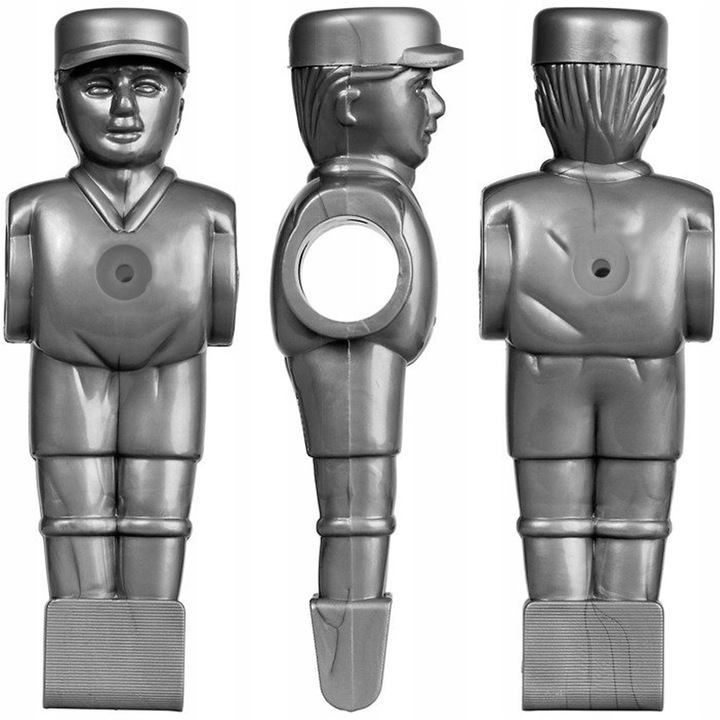 Set figurine fotbalisti, Tuniro, 22 piese, negru/silver, 11x11 cm