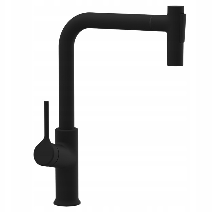 Baterie sanitara cu 2 functii, Farsala, neagra, 35mm, set montaj rapid