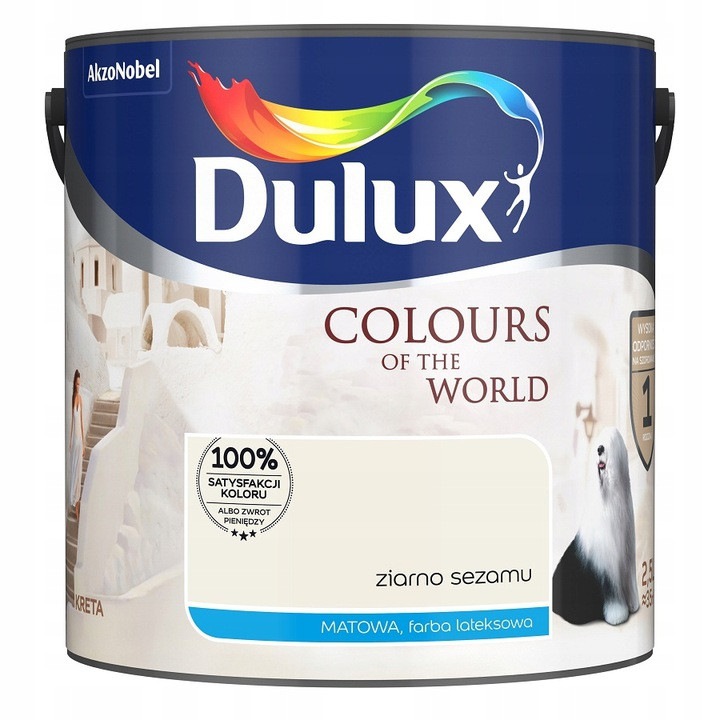 Dulux Kolory Swiata matt latex festék, 5L, világos bézs, 14m2/L