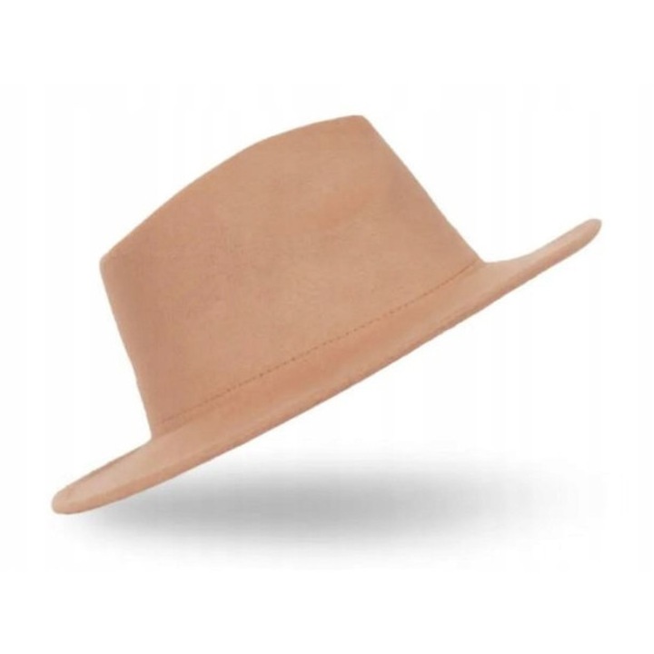 Caciula din filc, bej, unisex, 56-58cm, 32x13x7cm