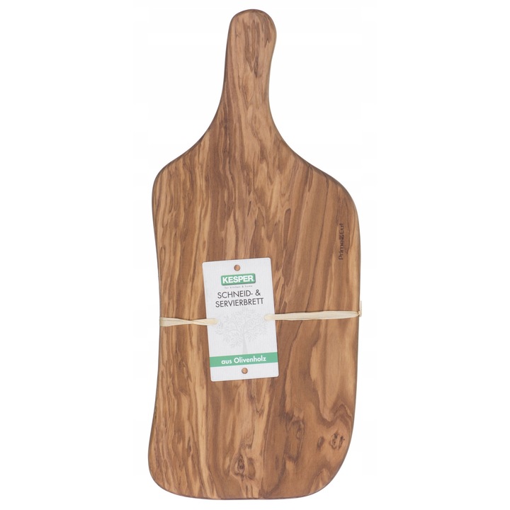 Taietor de bucatarie, Kesper, lemn de maslin, 39x17x1,6 cm