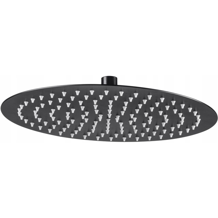 Coloana de dus Deante Floks, 300mm, forma rotunda, negru, din otel inoxidabil