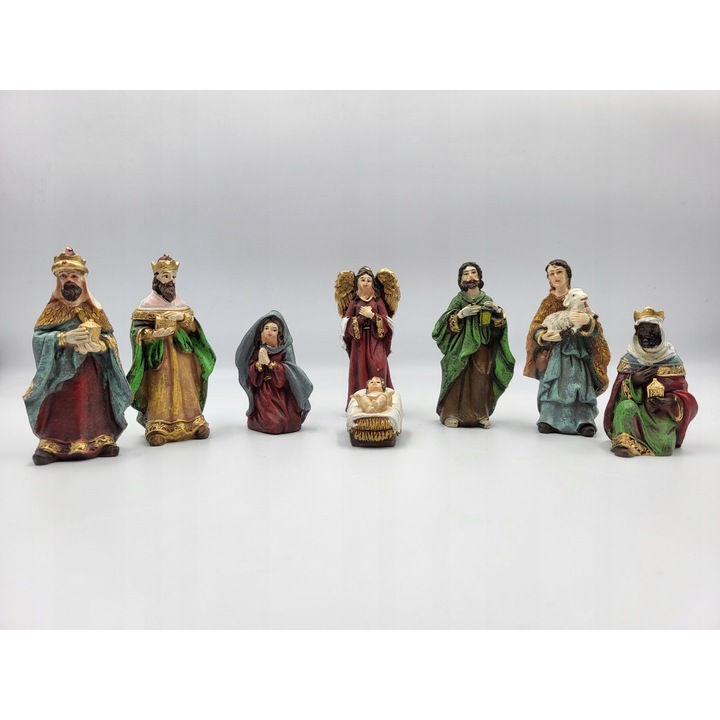 Комплект фигурки Коледа, Decoris, 8 части, 3x9см, полимер