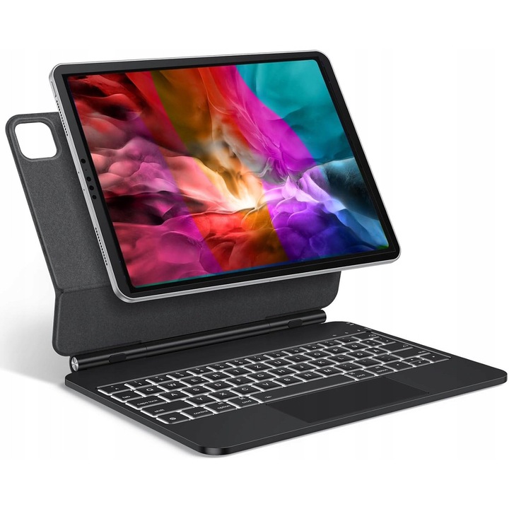 Калъф с клавиатура, TECURS за iPad 11 Pro, QWERTZ, магнитен, безжичен