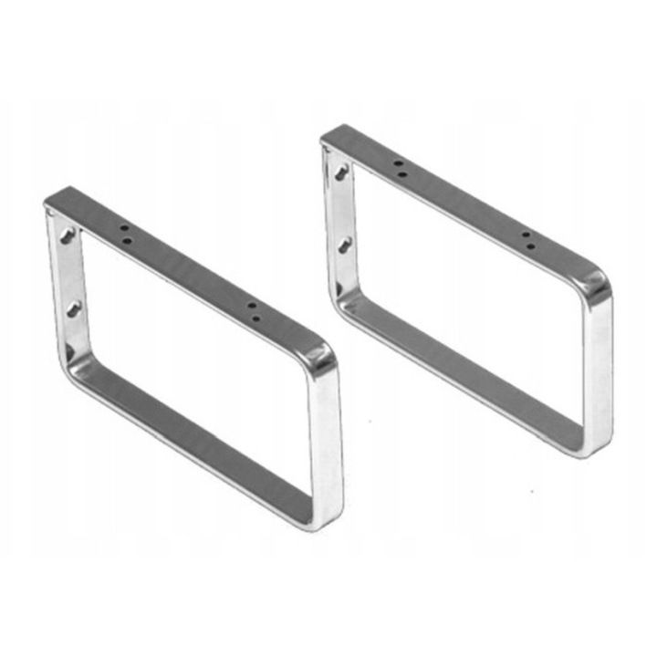 Suport decorativ pentru chiuvete, Omnires, crom, 13x2.5x21cm