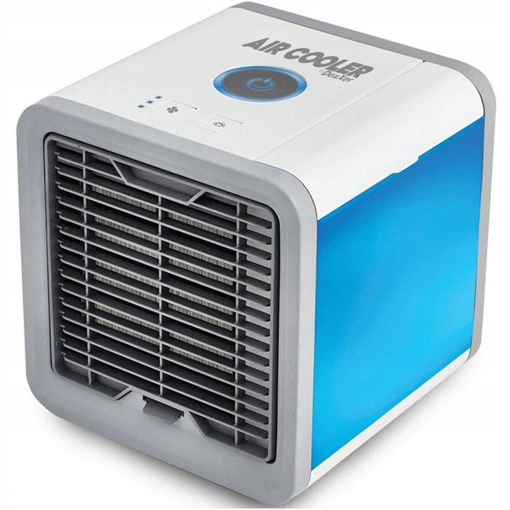 Aer conditionat portabil Air Cooler, 3 in 1, 6 culori iluminare, 16,5x17x17cm