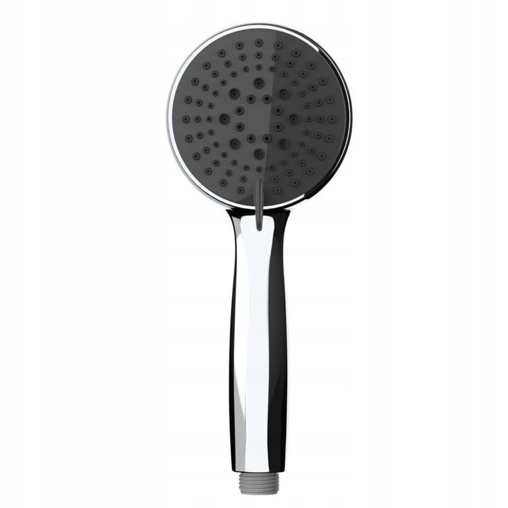 Dus cu maner 5 functii WENKO, crom, 10cm, design modern, pentru cabina de dus si cada