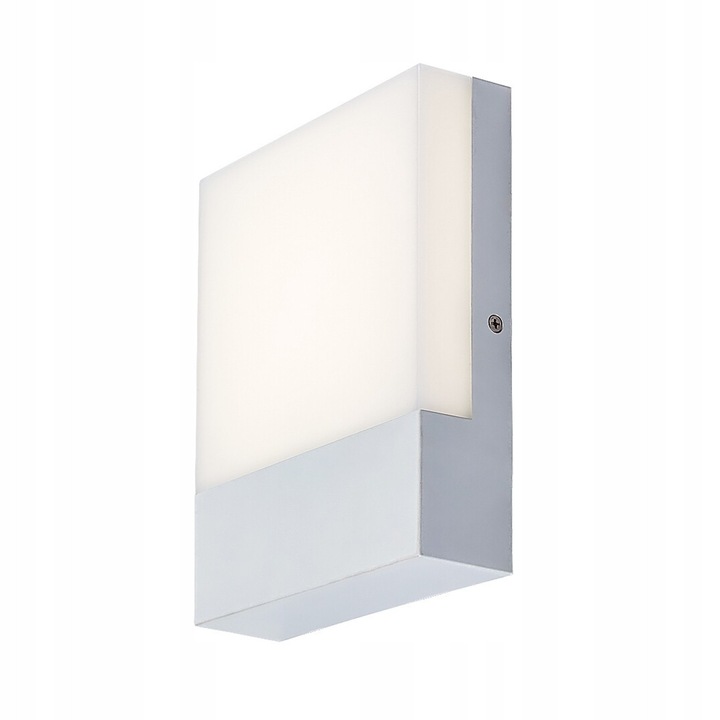 Aplica exterioara Rabalux Gimone, LED 10W, IP44, 660lm, alb, 16x20cm