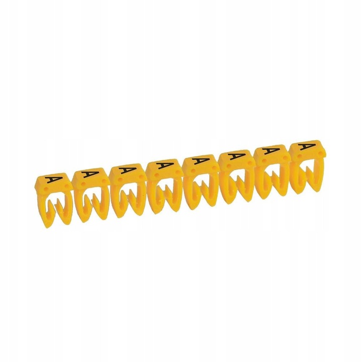 Set 300 organizatoare cabluri, Legrand, litera A, 1,5-2,5 mm², galben