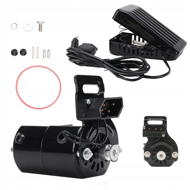 Motor pentru masina de cusut, BEDEE, 180W, viteza 8000 rpm, negru, set complet